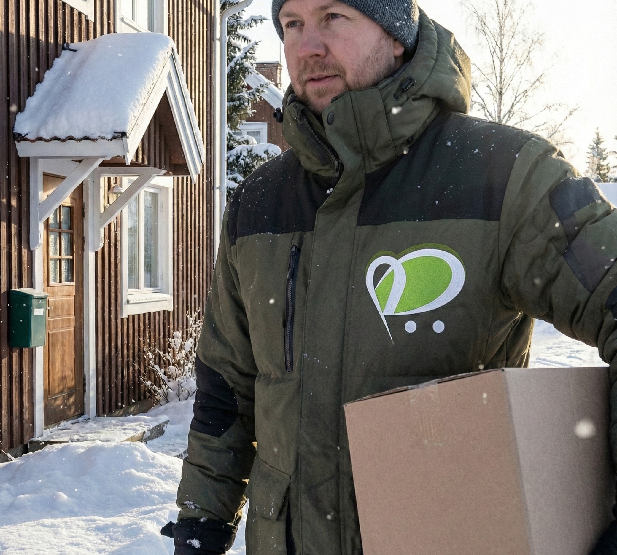 3D shopping delivery in winter - Dealer Market 3D Experience